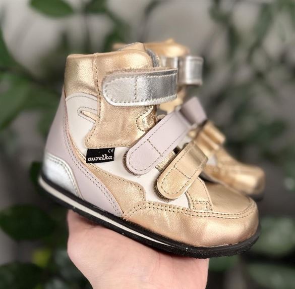 Aurelka basketstøvler, rose gold - vandtætte sko med ekstra støtte