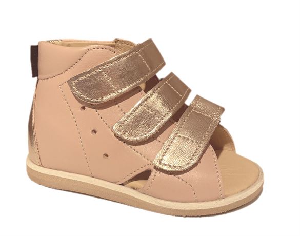 Aurelka sandal, nude/rose gold – sandal med ekstra støtte