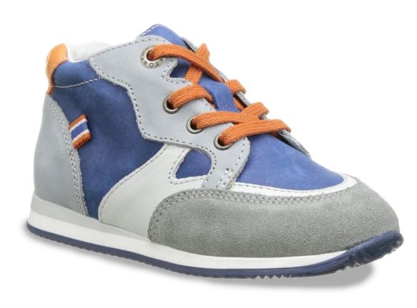 Image of BabyBotte Ajoging, sneakers, bla/grå/orange (BB-Ajoging-blaa-str-19)
