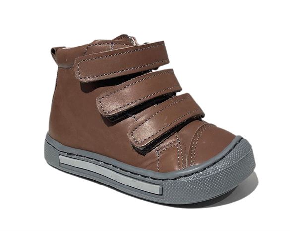 Image of Dawid sneakers, brun m. grå sål - ekstra støtte (Dawid-2112-BR)