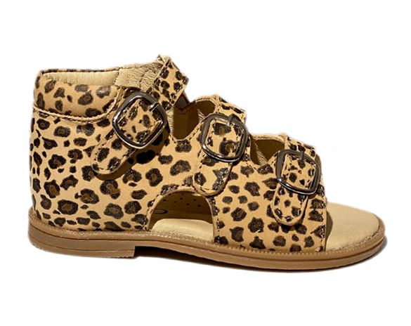 Sandal 'ala BabyBotte', lys leopard