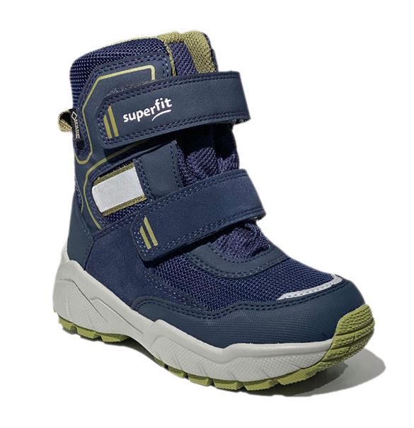 Se Superfit vinterstøvler m/Goretex, navy/grøn hos Godesko.dk