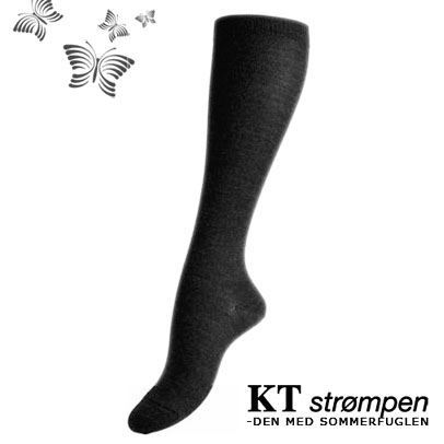 KT Strømpen Double Soft Uld Knæstrømper til Membranstøvler - Koksgrå KT Strømpen Double Soft Uld Knæstrømper til Membranstøvler - Koksgrå